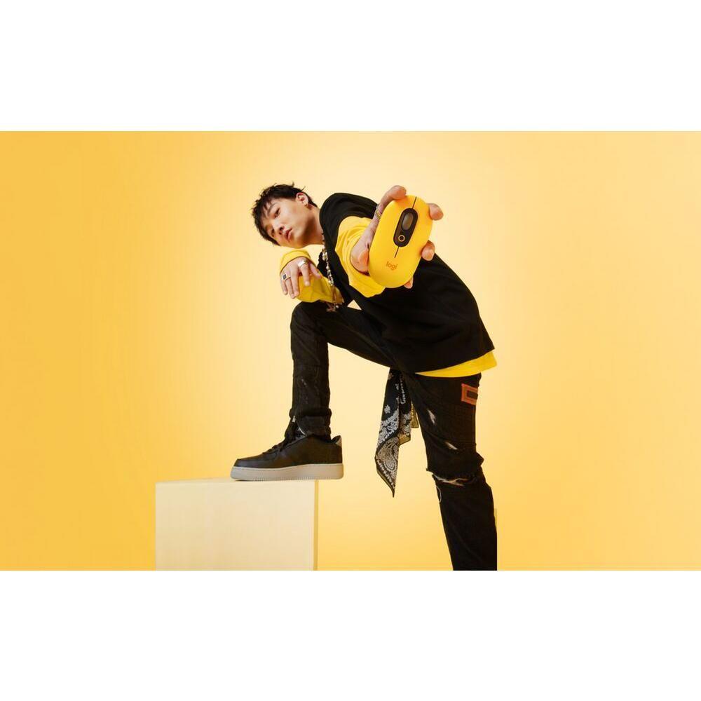 Mouse Inalambrico Logitech Pop Emoji Amarillo-3