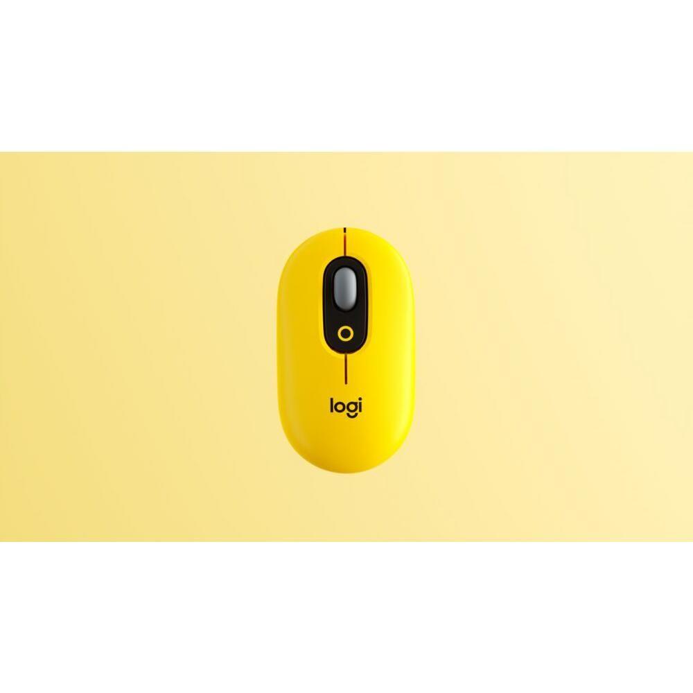 Mouse Inalambrico Logitech Pop Emoji Amarillo-9