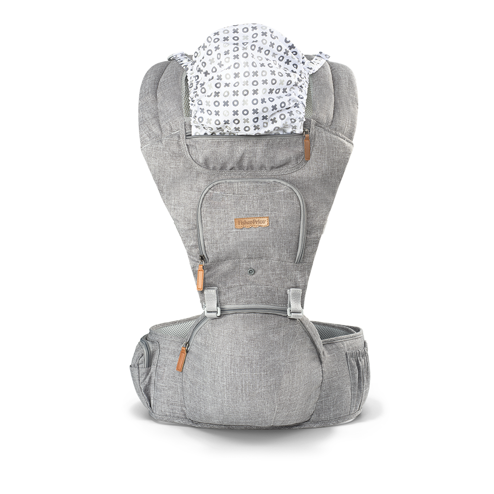Canguro Porta Bebe Fisher Price Gris BB312-5