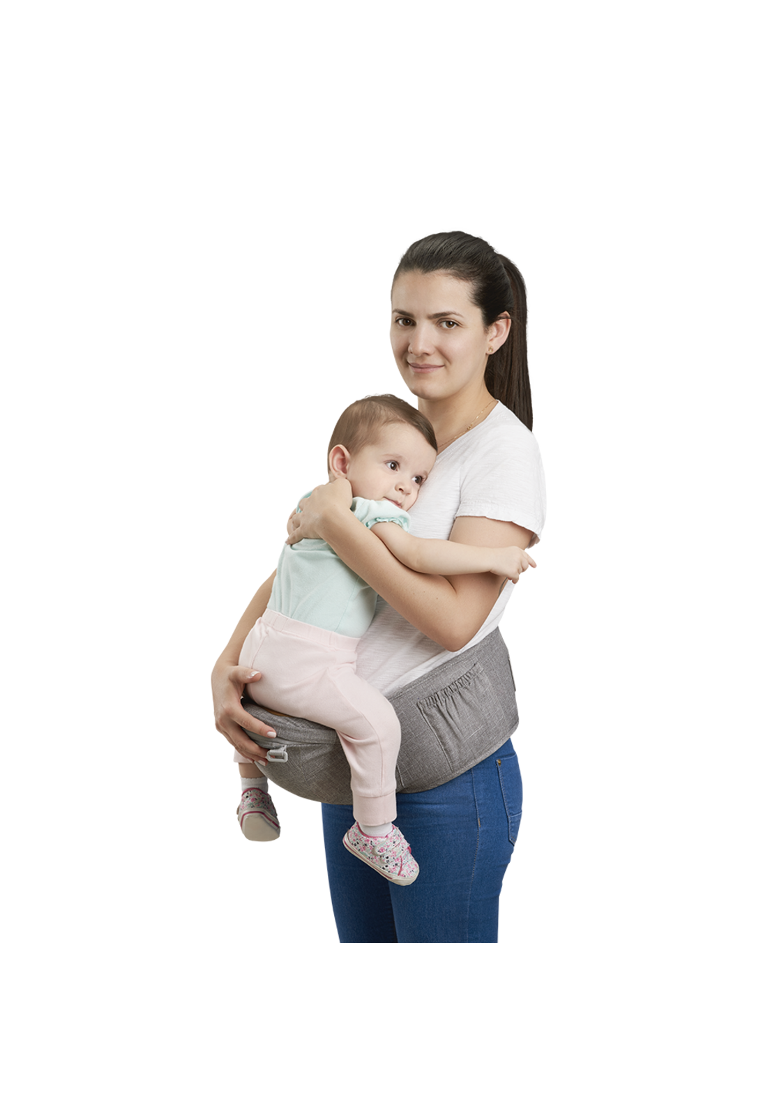 Canguro Porta Bebe Fisher Price Gris BB312-9