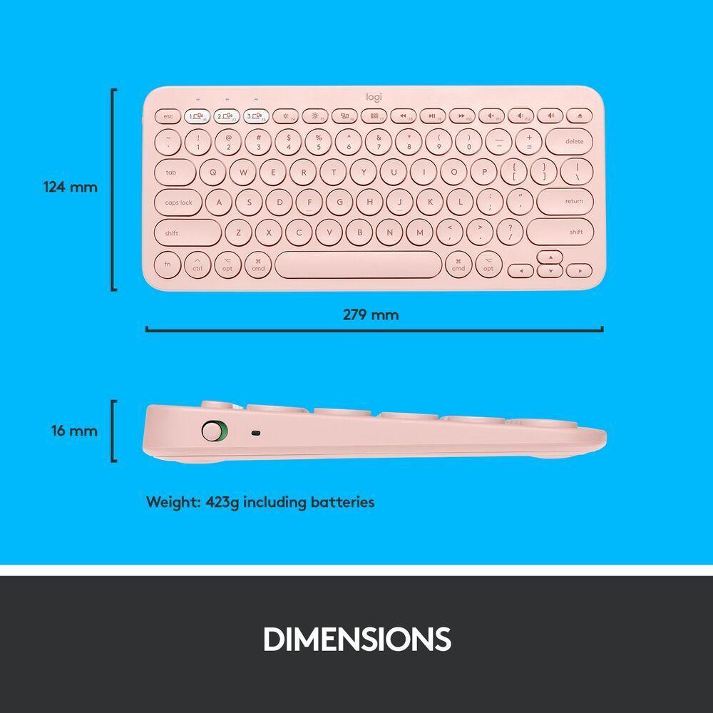 Teclado Logitech K380 Rosa-4