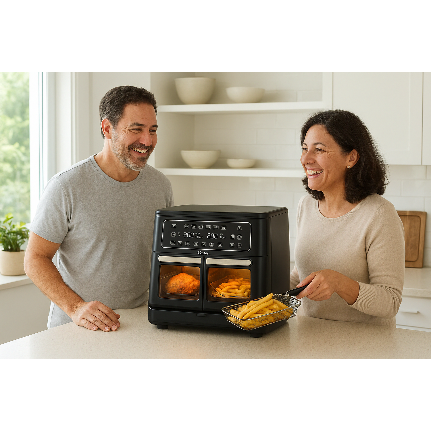 Freidora Air Fryer Oster Flex XL Doble 11 Litros 2223818-3