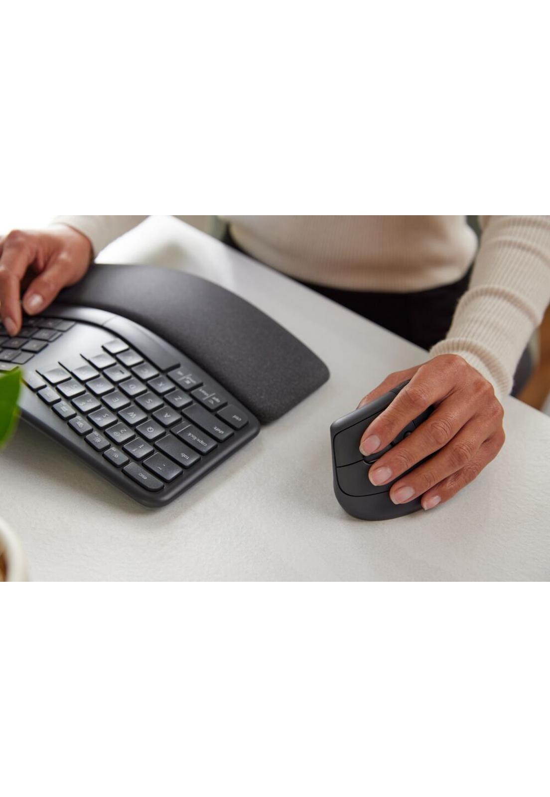 Mouse Vertical Inalambrico Logitech Lift Negro-6