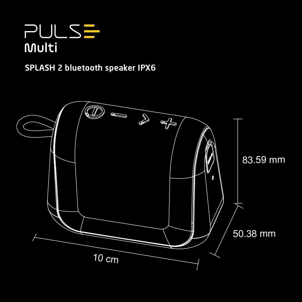 Parlante Portatil Bluetooth Pulse Splash 2 Ipx6 SP605-3