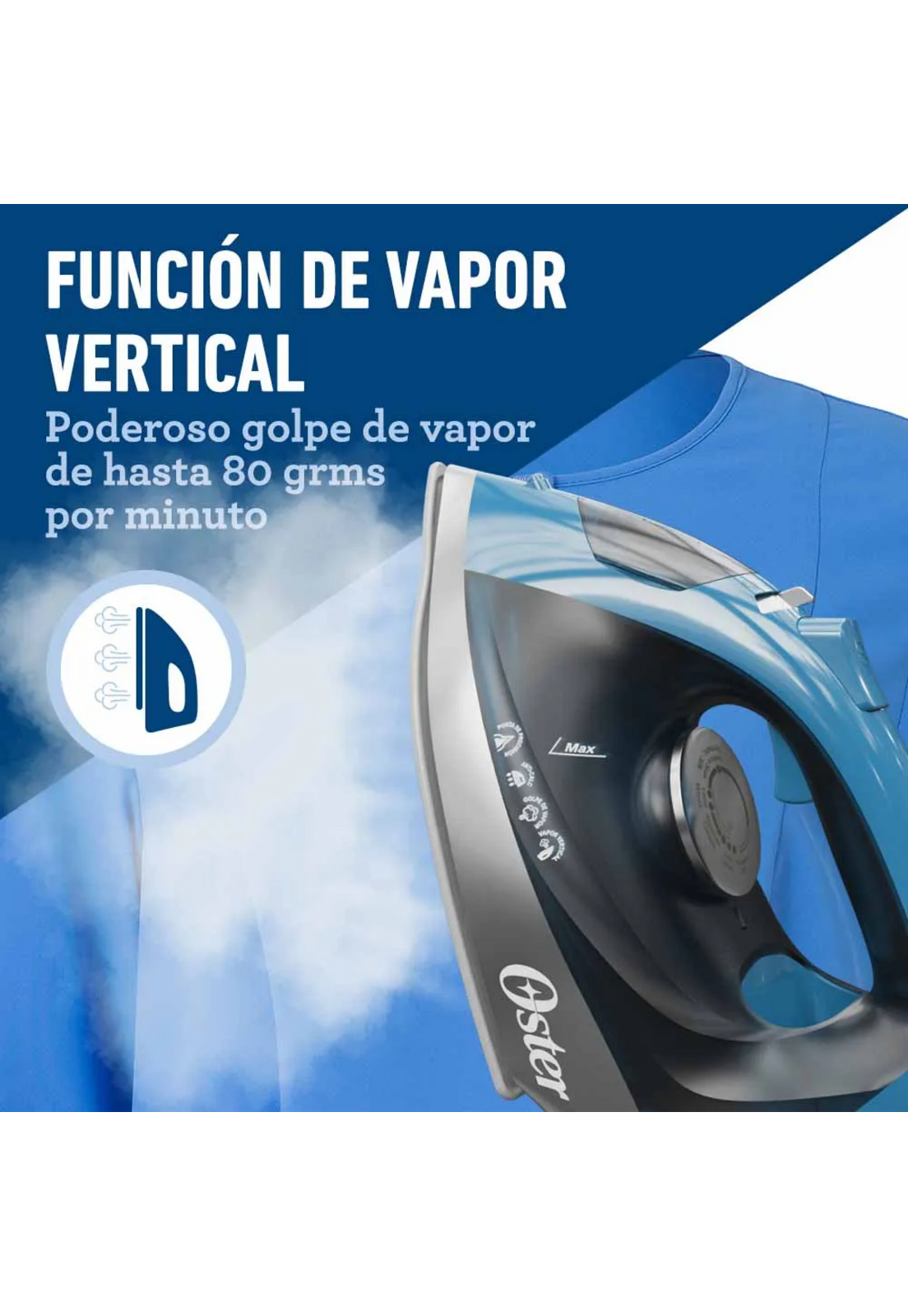 Plancha a Vapor Oster con Base Ceramica 2115027-8