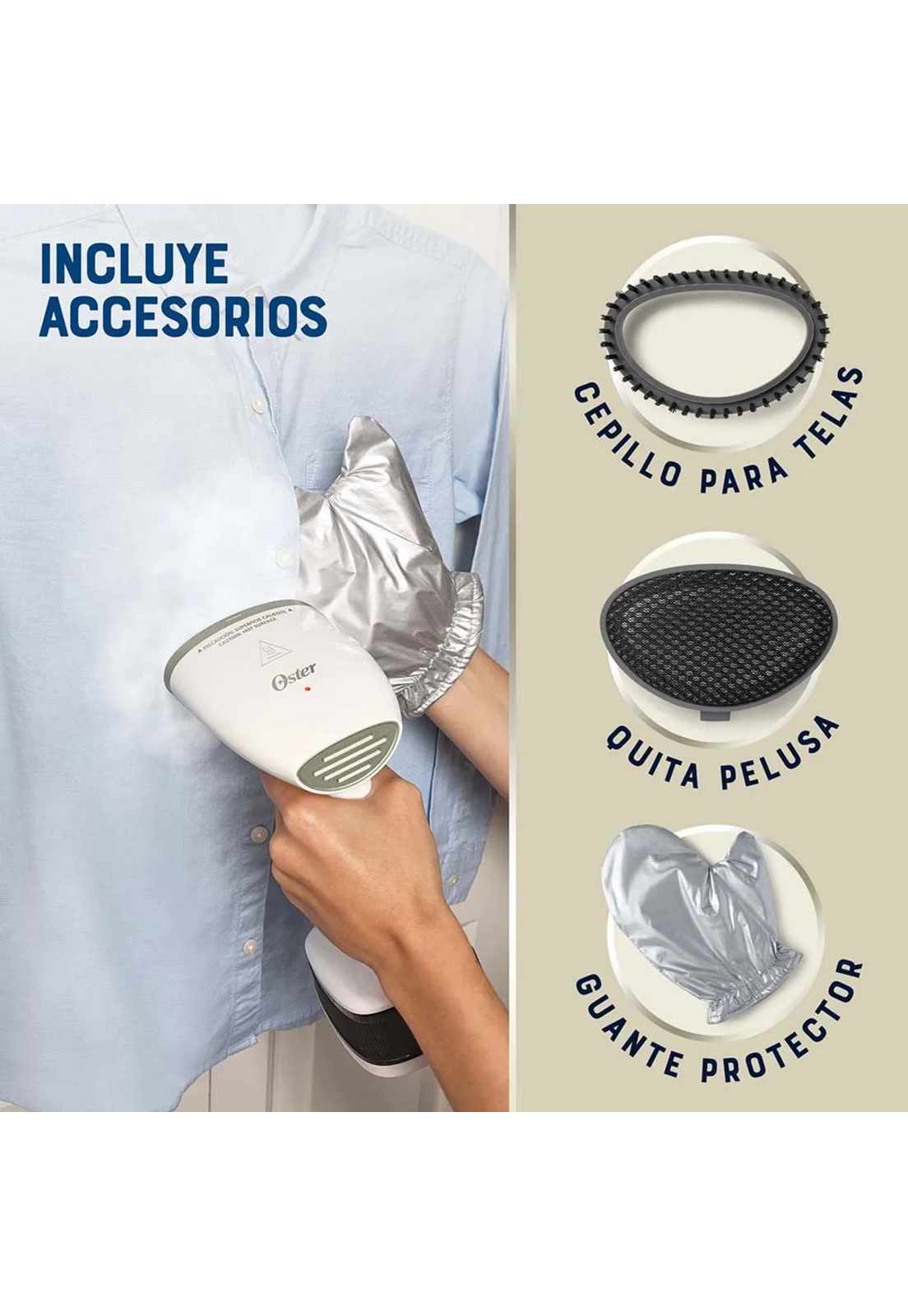 Plancha Vertical Oster Vaporizador GCSTF200 Blanca-7