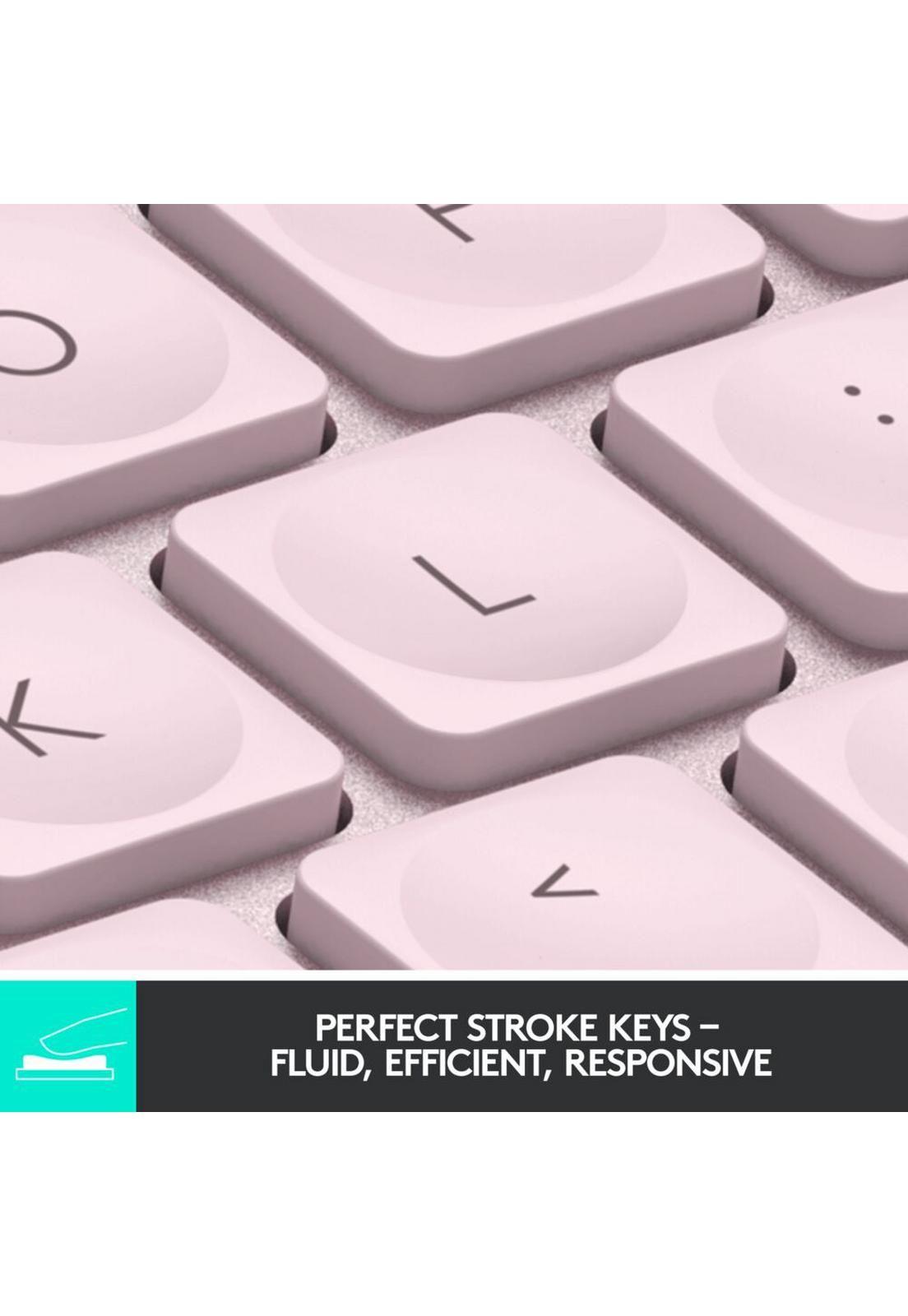 Teclado Logitech Mini MX Keys Rosa-3