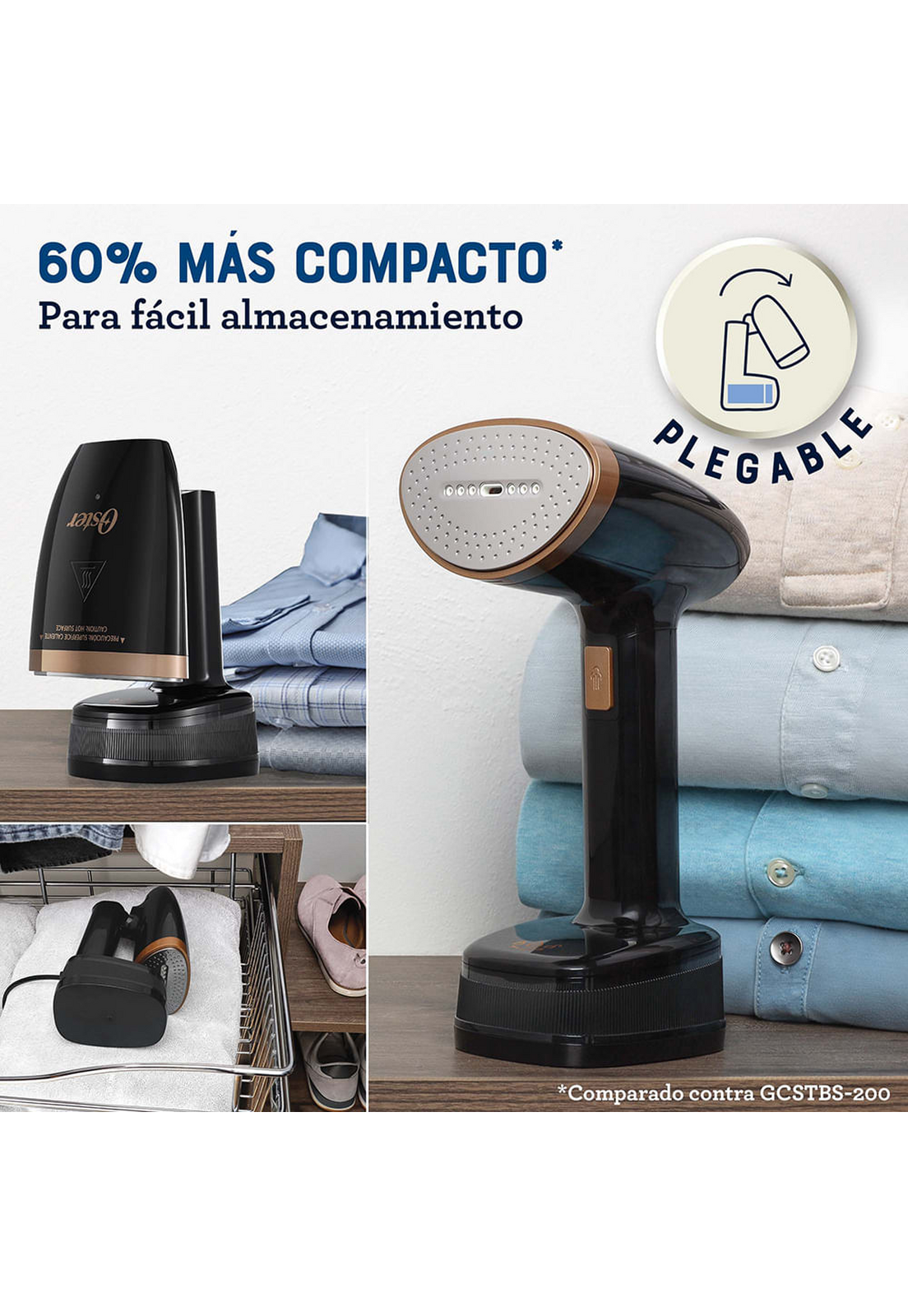 Plancha Vertical Oster Vaporizador GCSTF300 Negro-3