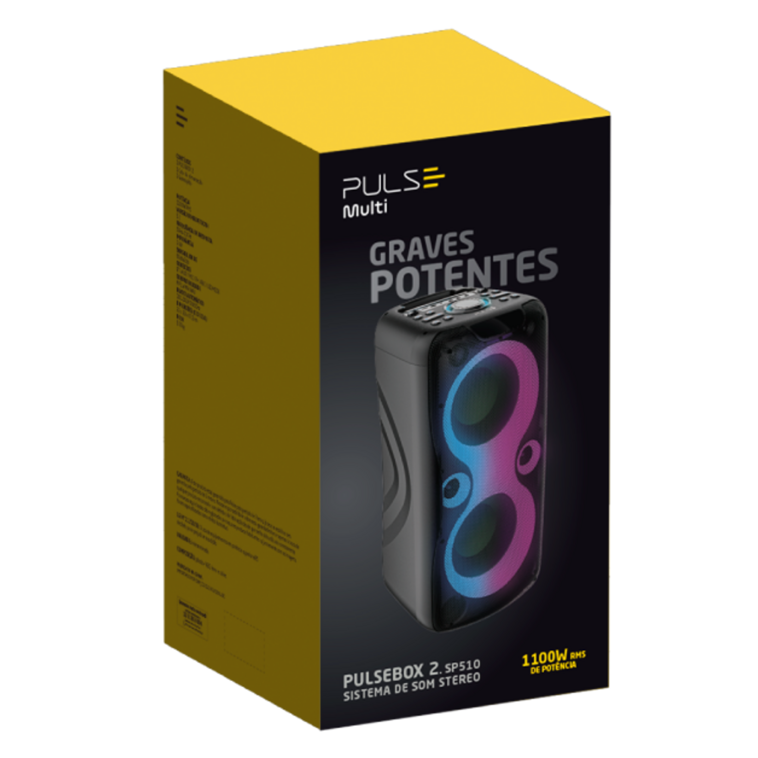 Torre de Sonido Pulse Pulsebox 2 Doble 8 Pulg SP510-2