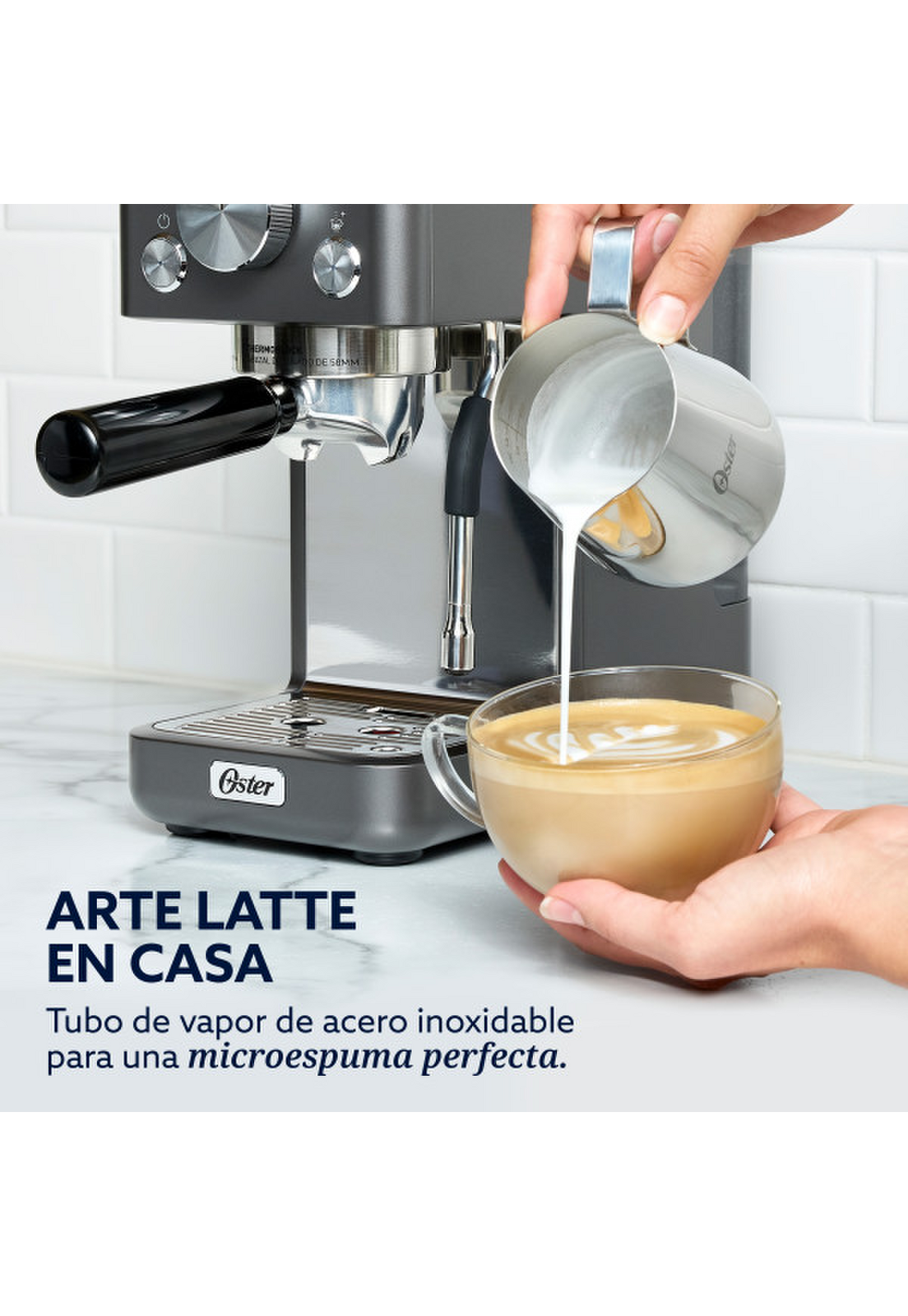 Cafetera Espresso Oster Perfect Brew 15 Bares 58 mm Compacta-2
