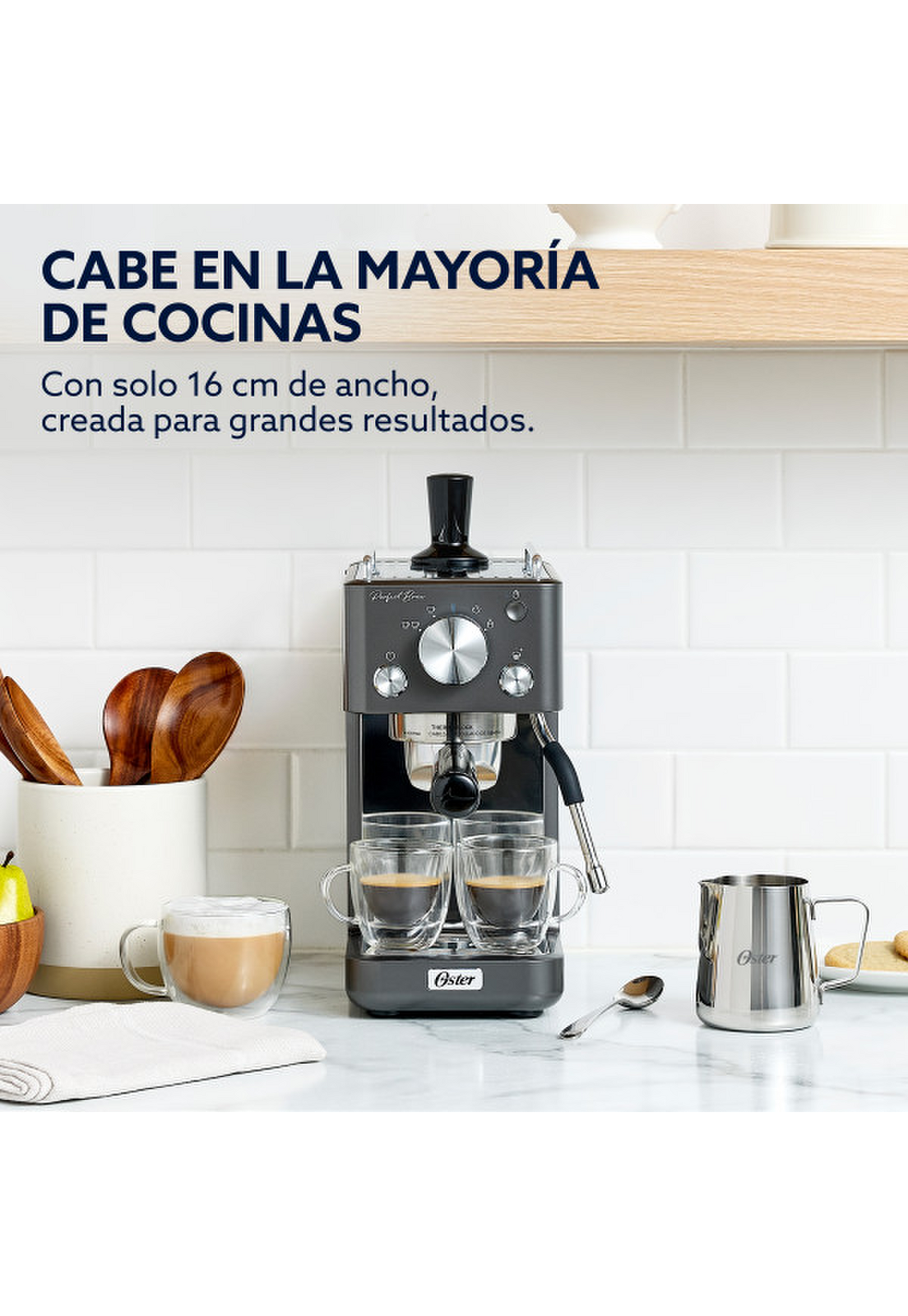 Cafetera Espresso Oster Perfect Brew 15 Bares 58 mm Compacta-9