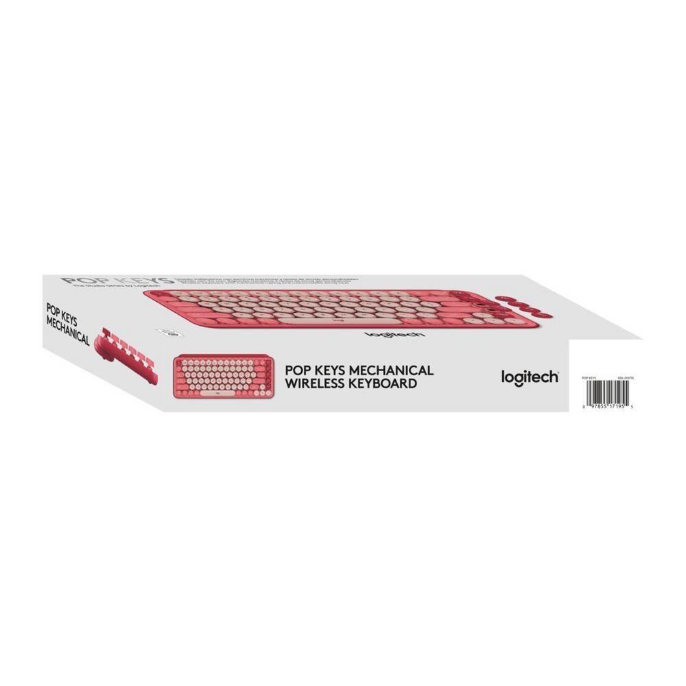 Teclado Logitech Pop Keys Rojo Heartbreaker-11