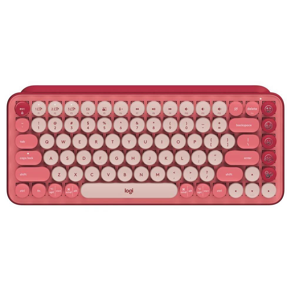 Teclado Logitech Pop Keys Rojo Heartbreaker-0