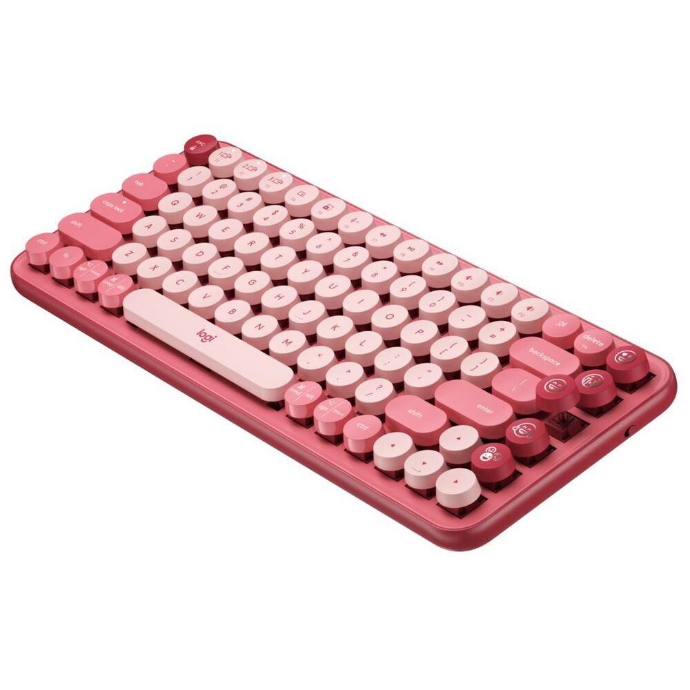 Teclado Logitech Pop Keys Rojo Heartbreaker-2