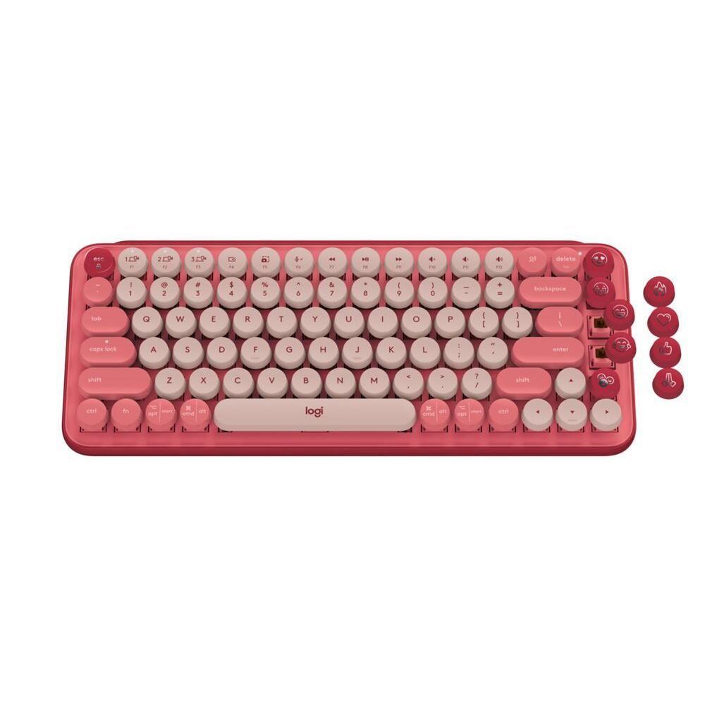 Teclado Logitech Pop Keys Rojo Heartbreaker-3