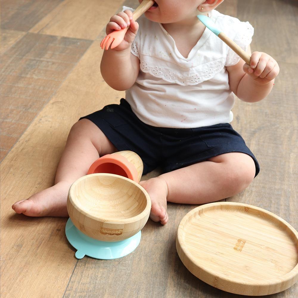 Plato Plano con Ventosa Fisher Price Bam N Boo Azul BB1170-6