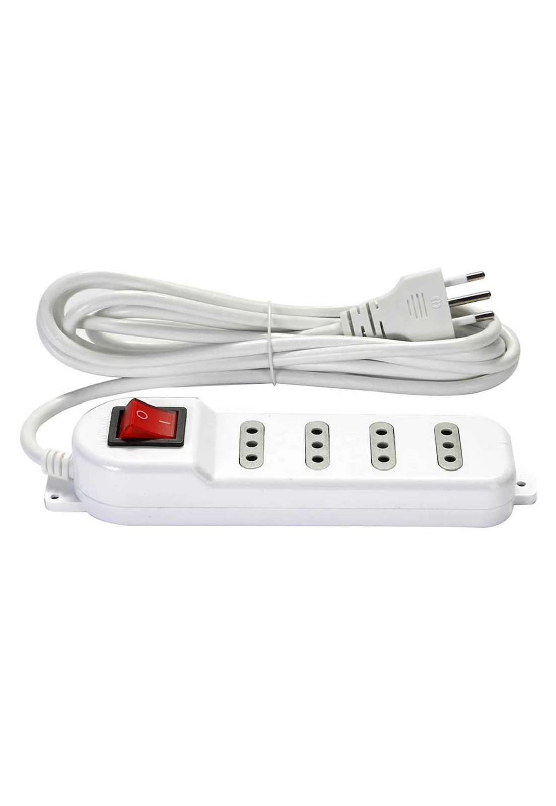 Alargador Zapatilla Macrotel Switch 3 Mt 4 Pos 10A Bl-2