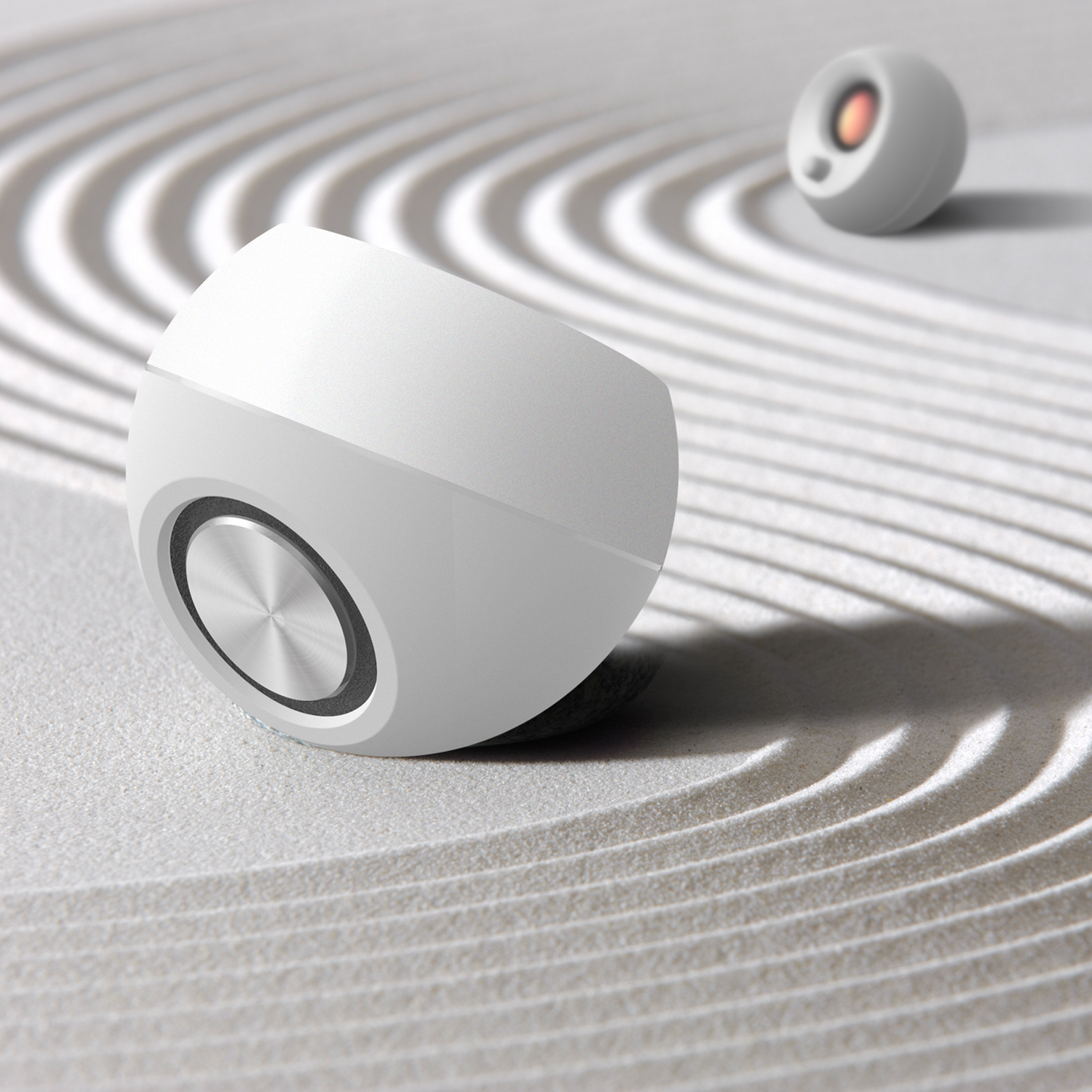 Parlante Creative Pebble Blanco-3