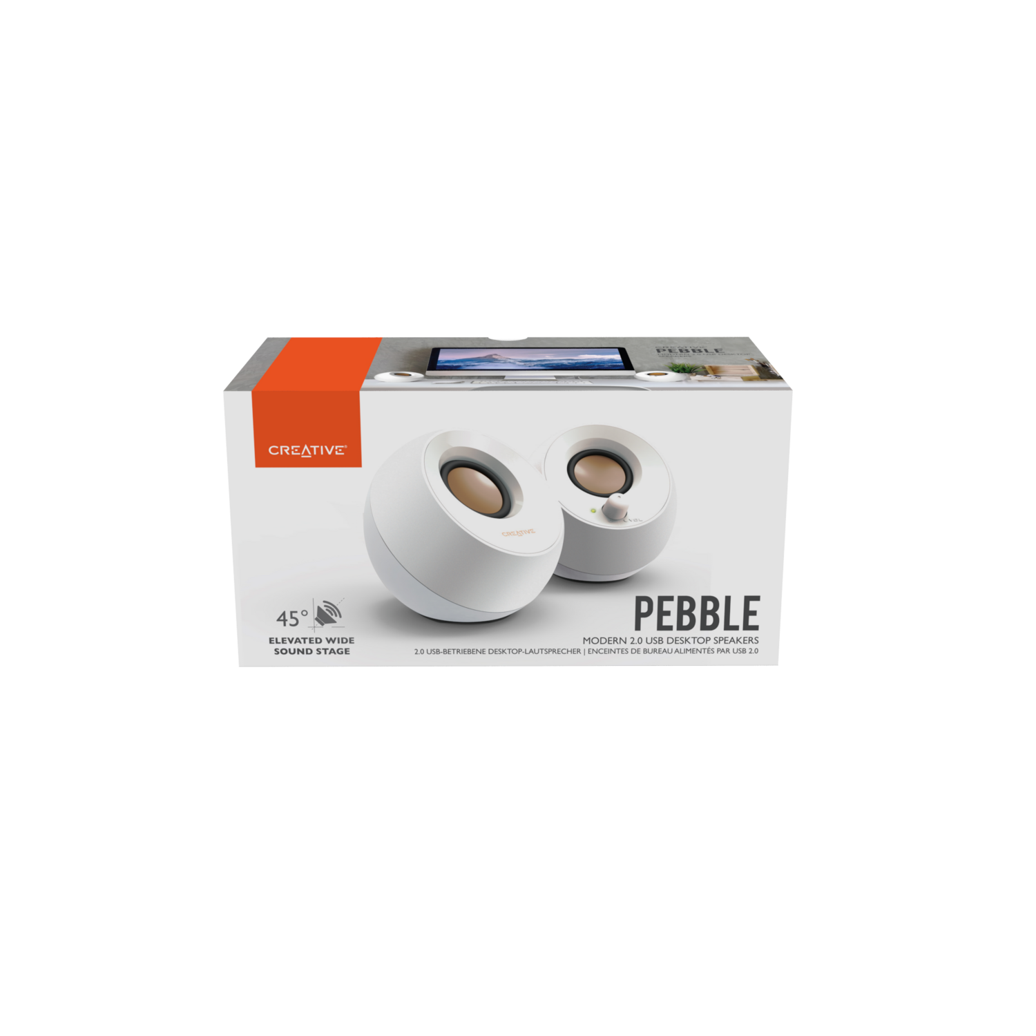 Parlante Creative Pebble Blanco-6