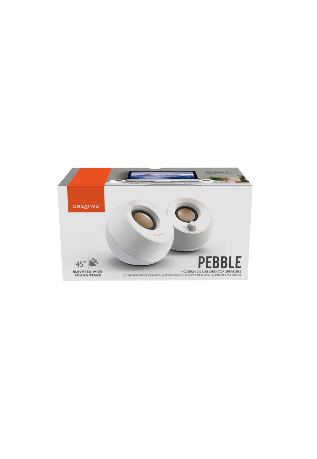 Parlante Creative Pebble Blanco-6