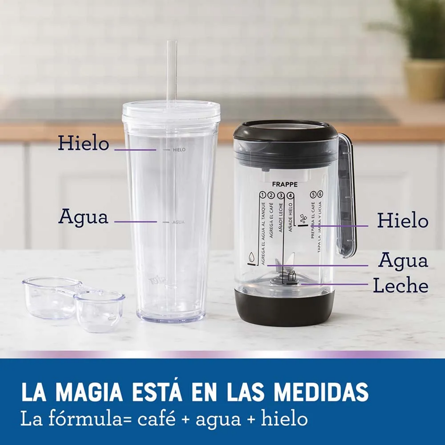 Cafetera Oster Frappe y Licuadora 3 Funciones 2186201-7