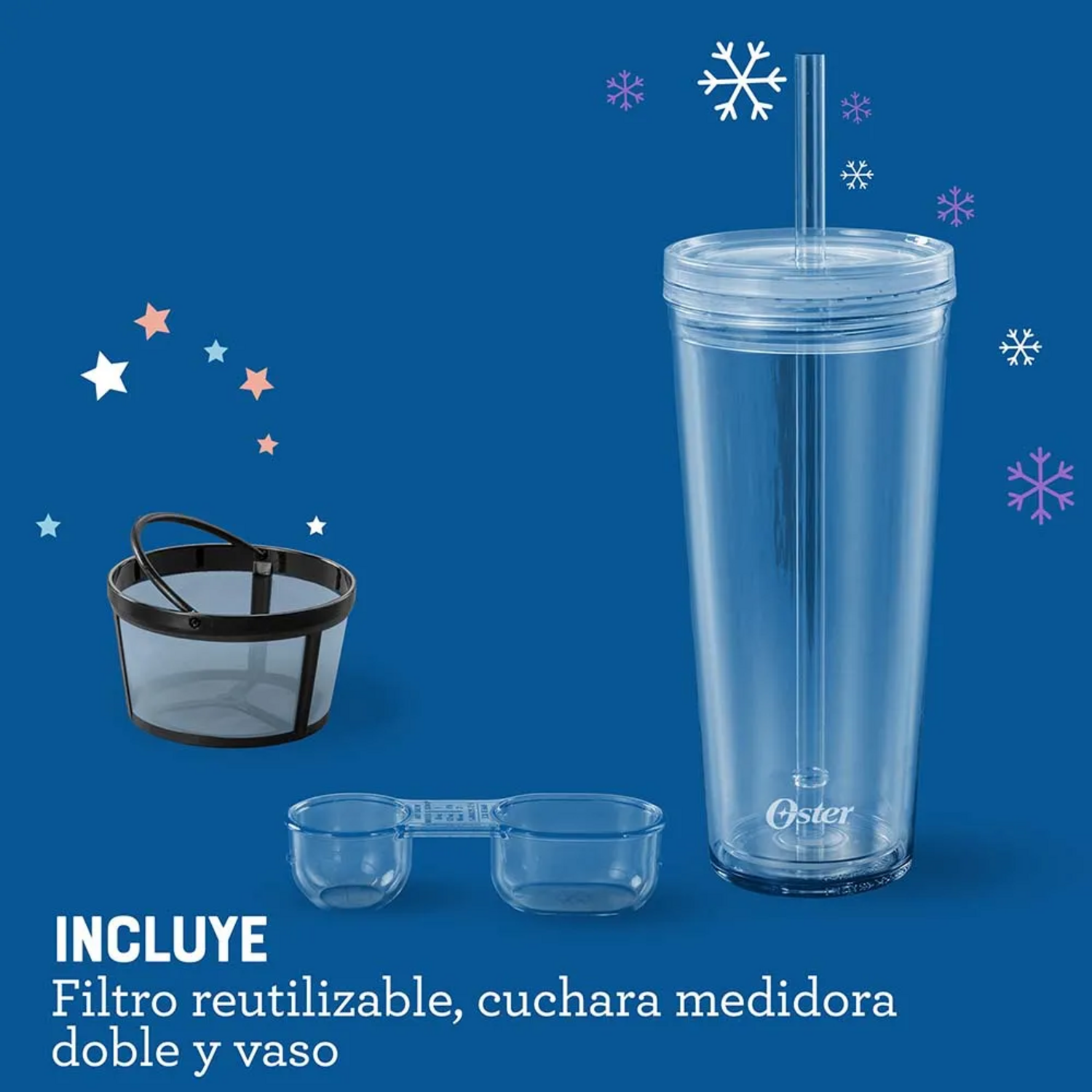 Cafetera Oster Frappe y Licuadora 3 Funciones 2186201-8