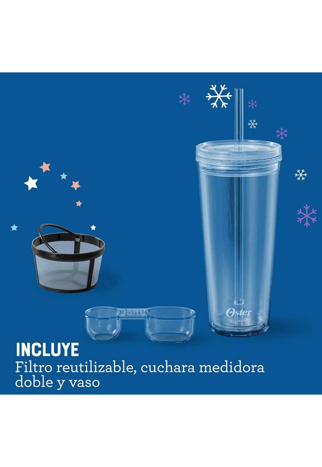 Cafetera Oster Frappe y Licuadora 3 Funciones 2186201-8