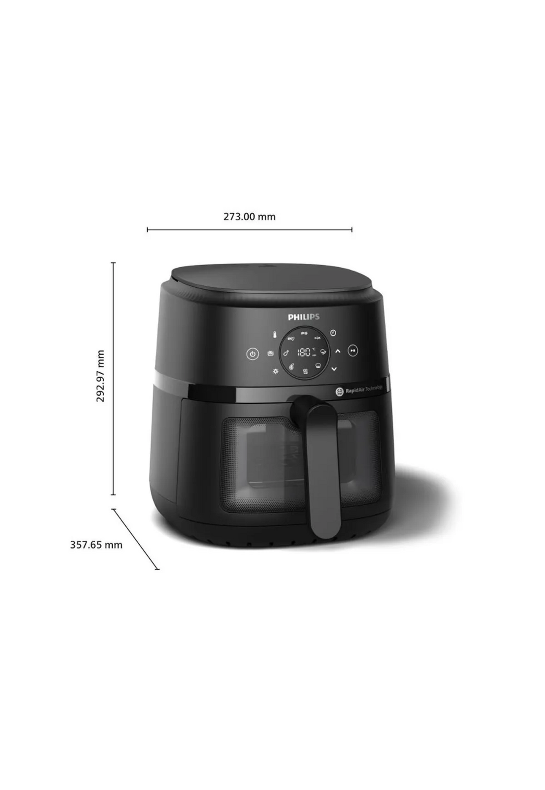 Freidora Air Fryer Philips 4,2L NA220 Ventana Digital-3
