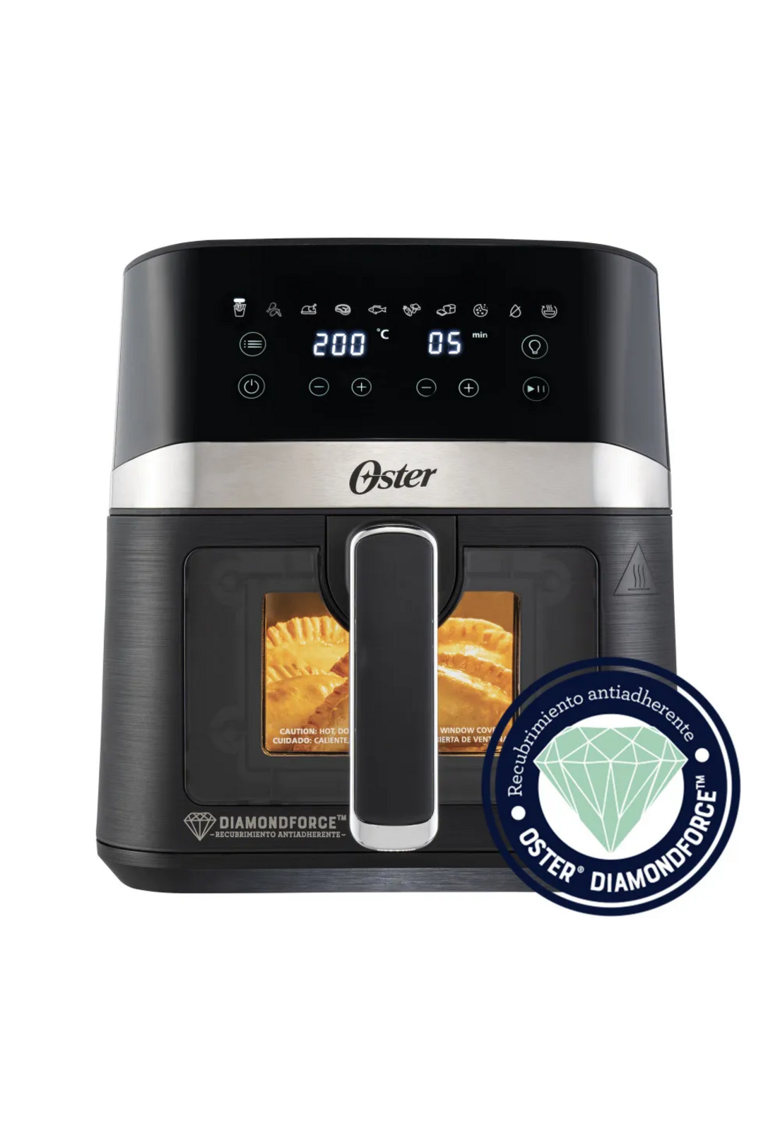 Freidora Air Fryer Oster 4L Visor 10 Prog 2204820-2