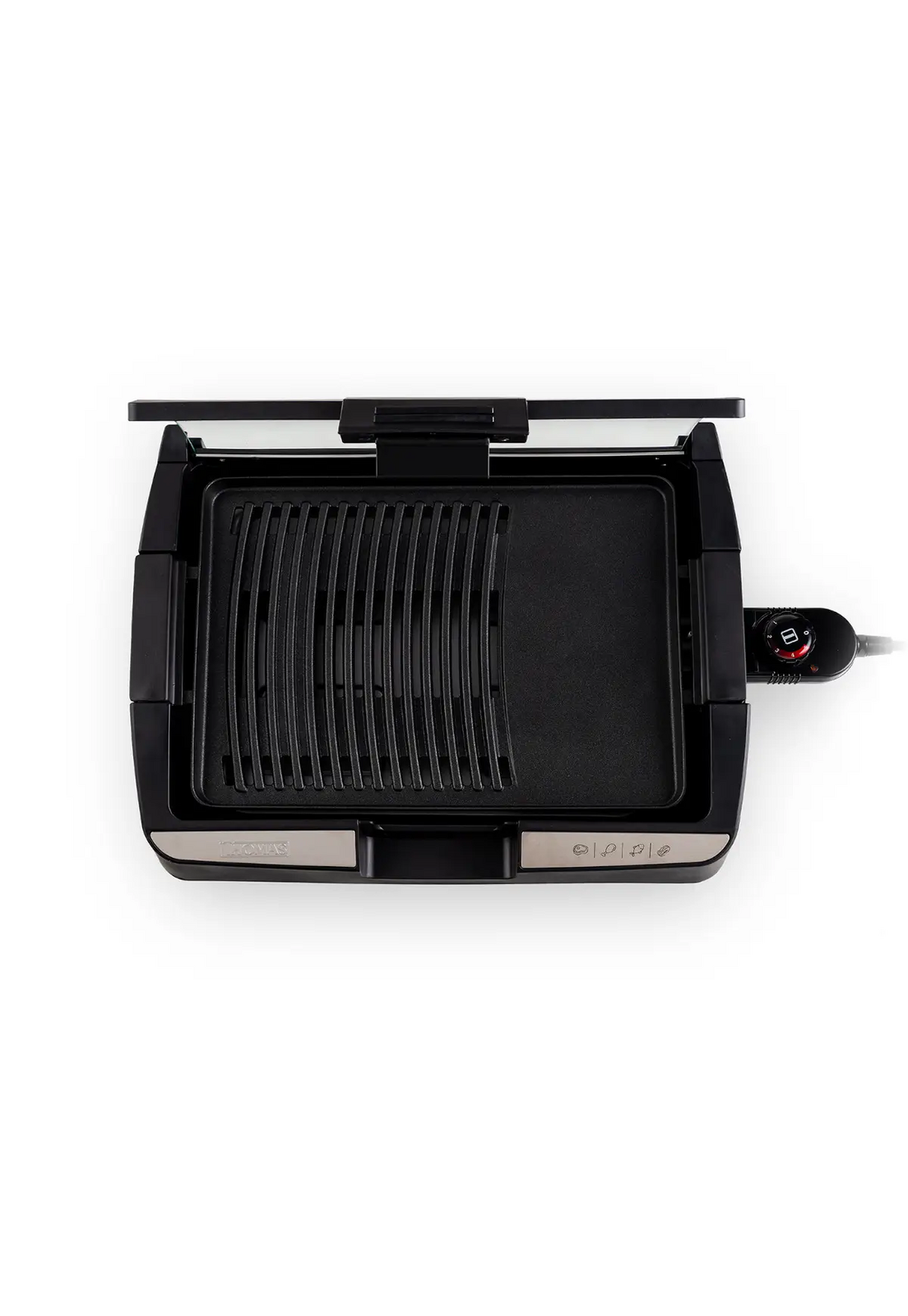 Parrilla Electr Thomas TH-224 1500W 225C Tapa Limpieza Fácil-4