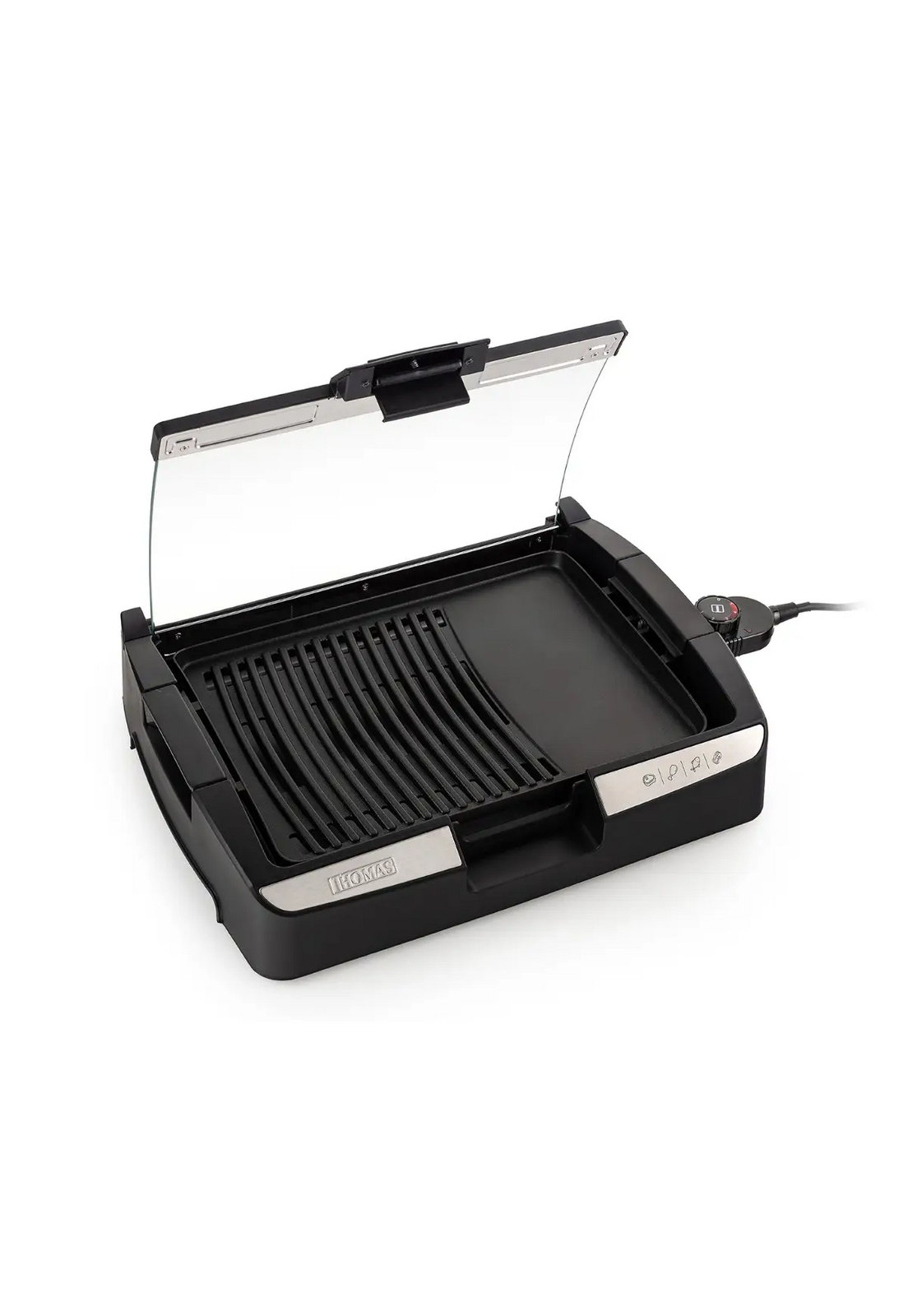 Parrilla Electr Thomas TH-224 1500W 225C Tapa Limpieza Fácil-6