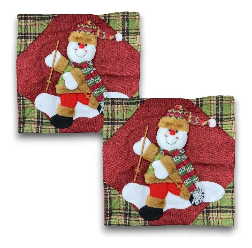 X2 Funda Cojin Navidad Fundas Navideñas Cojines N5-3