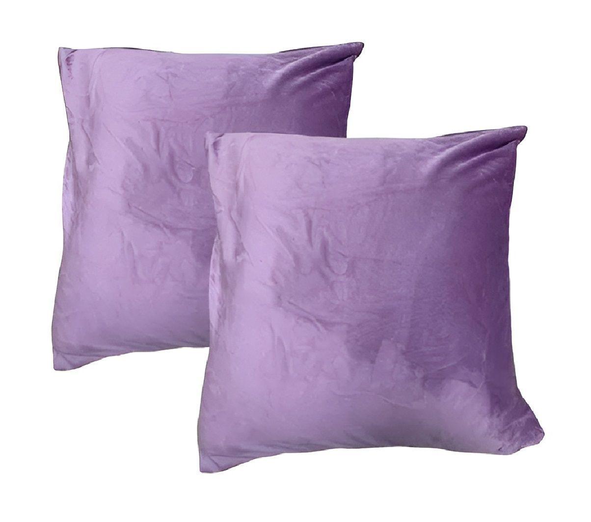 Pack X2 Funda Cojines Terraza Fundas Funda Cojín Decorativo Morado-0