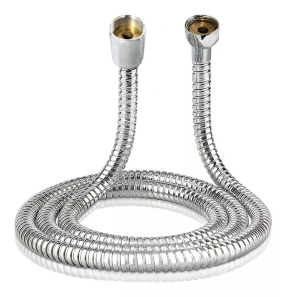 Manguera Flexible Ducha Extensible De Acero Inoxidable 2mts-0