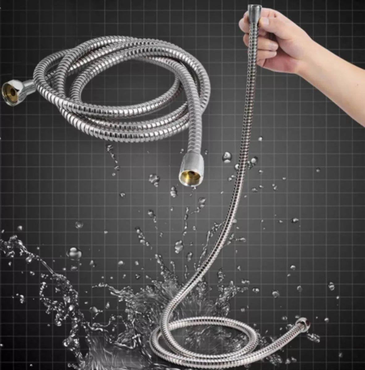 Manguera Flexible Ducha Extensible De Acero Inoxidable 2mts-3