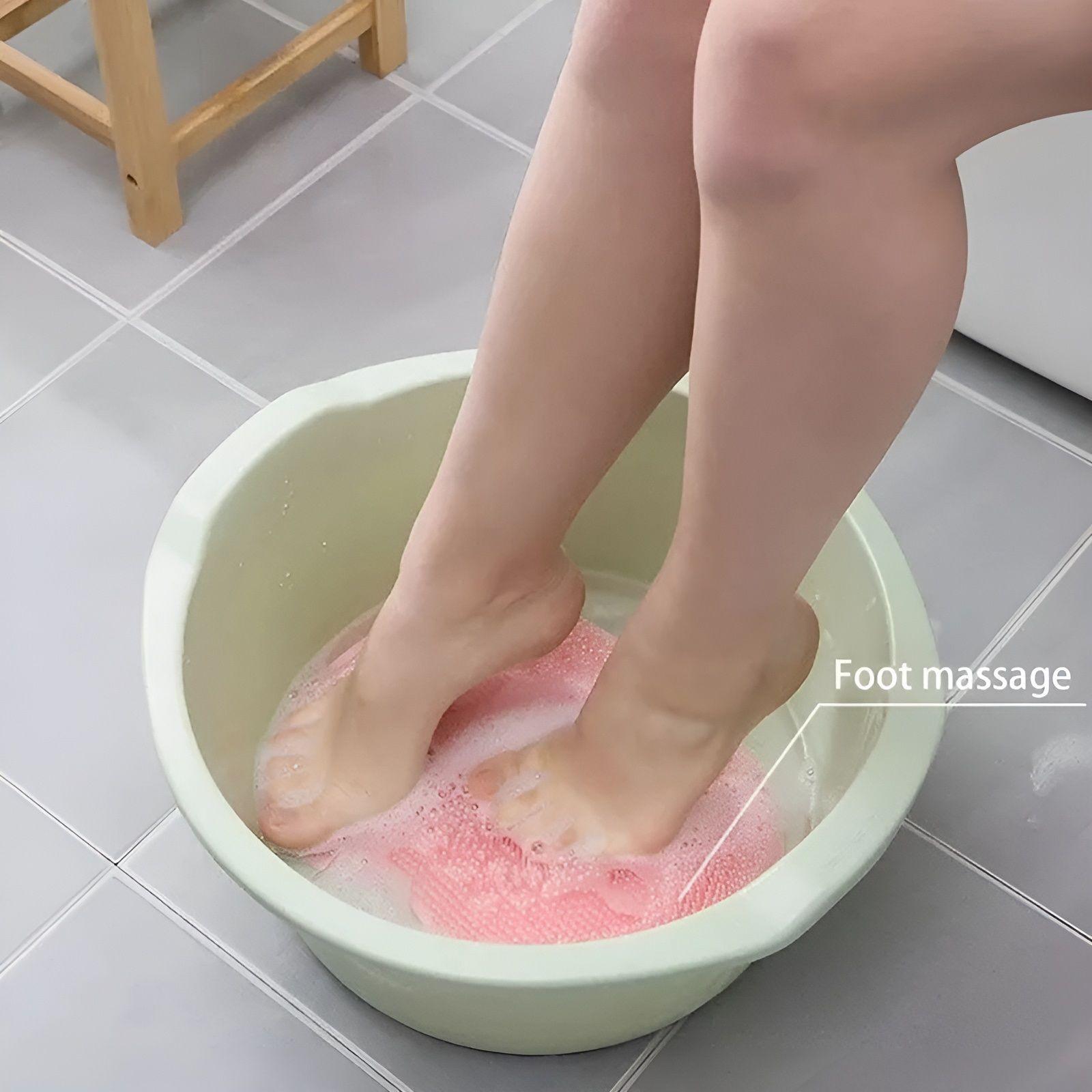 Alfombra De Baño Masajeador Exfoliante Cepillo Pies Ducha ROS-5