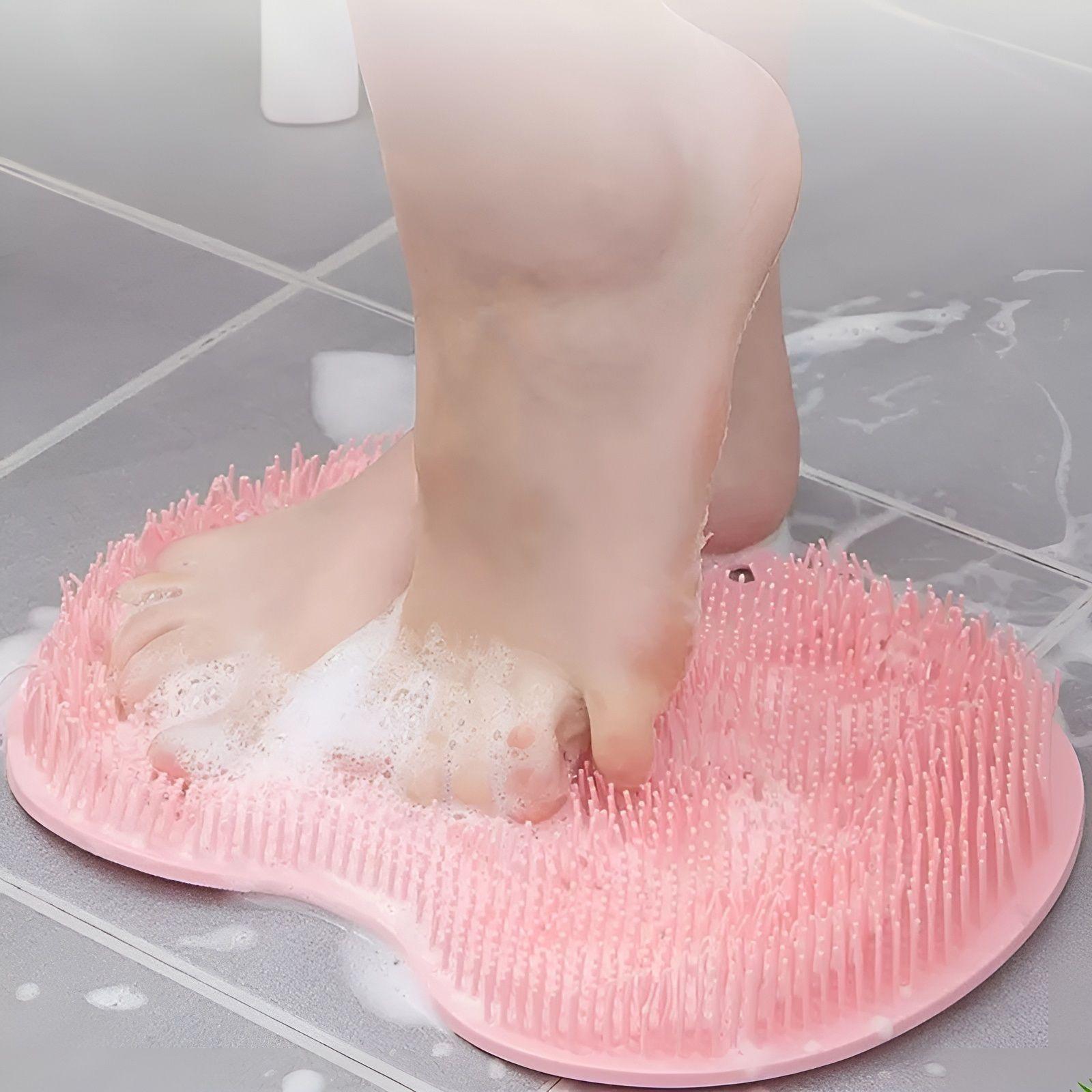 Alfombra De Baño Masajeador Exfoliante Cepillo Pies Ducha ROS-7