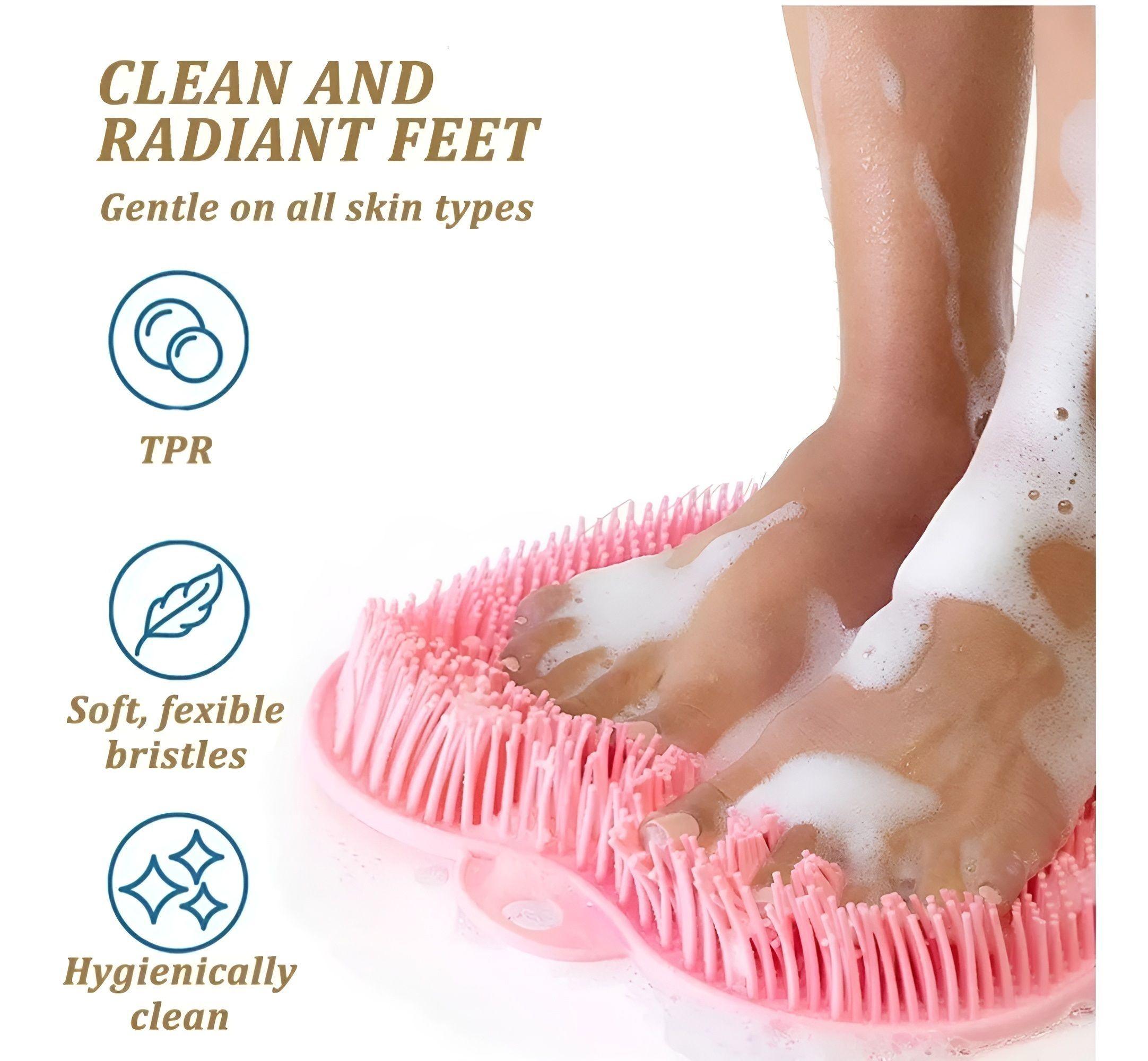 Alfombra De Baño Masajeador Exfoliante Cepillo Pies Ducha ROS-6
