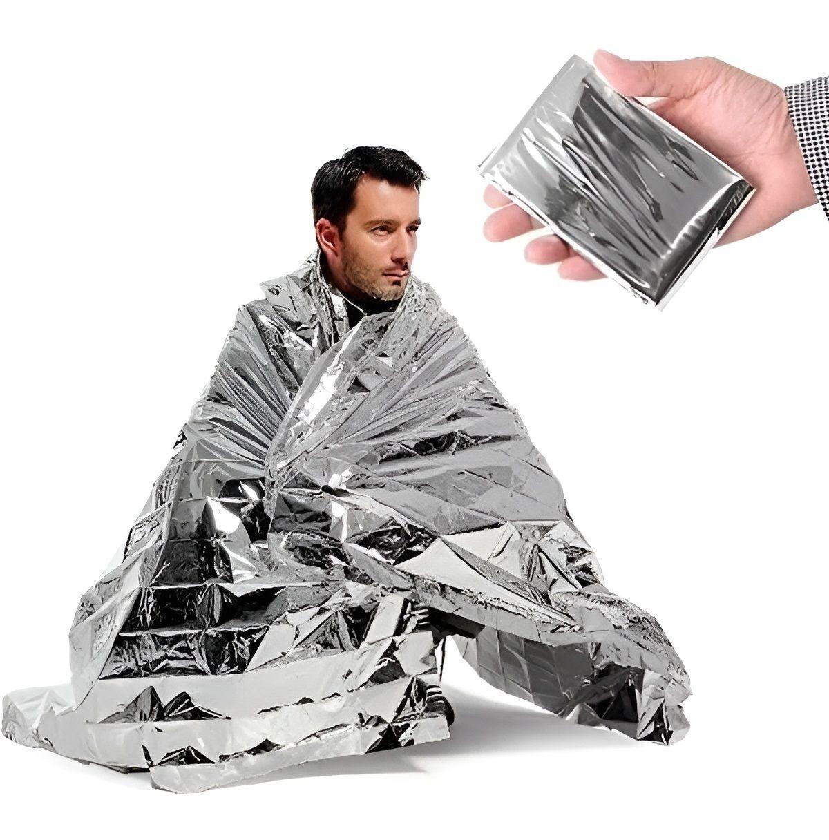 X20 Manta Térmica Aluminio Emergencia Camping Supervivencia-2