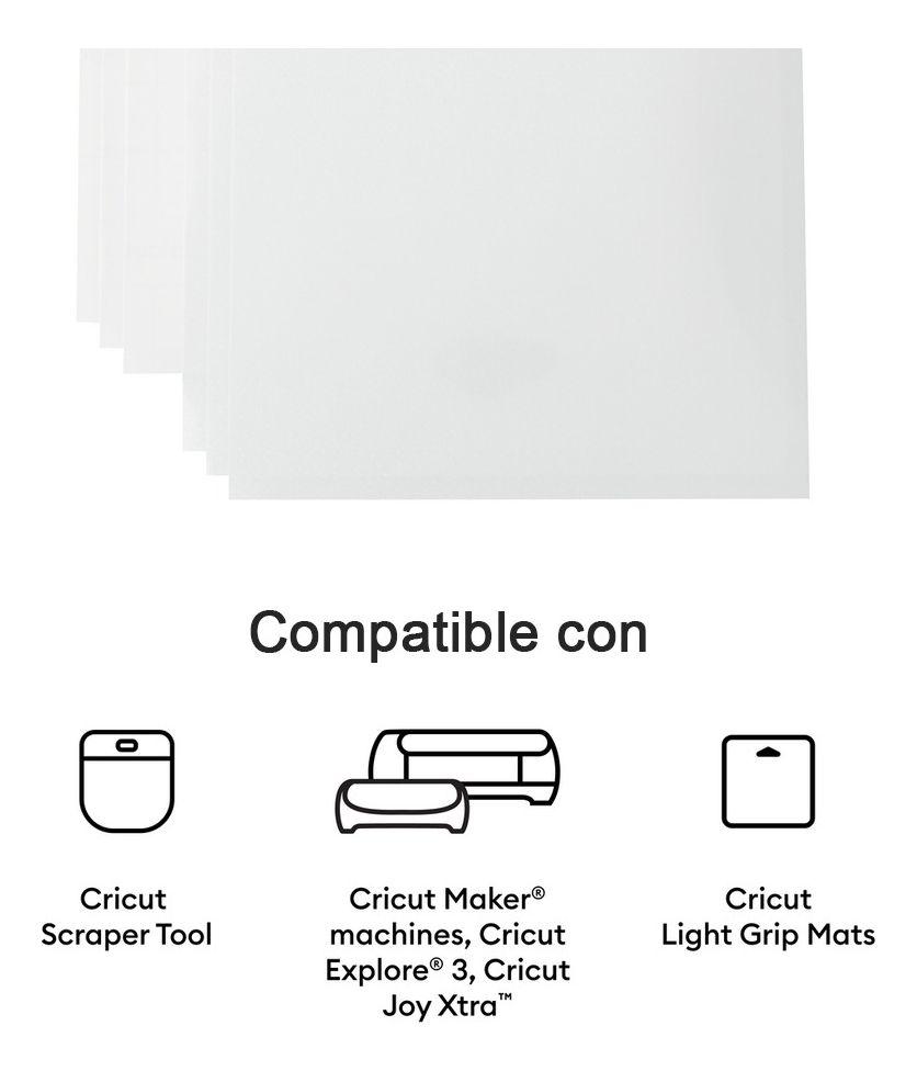 Papel Etiqueta Imprimible Waterproof Blanco Cricut 6pz-7