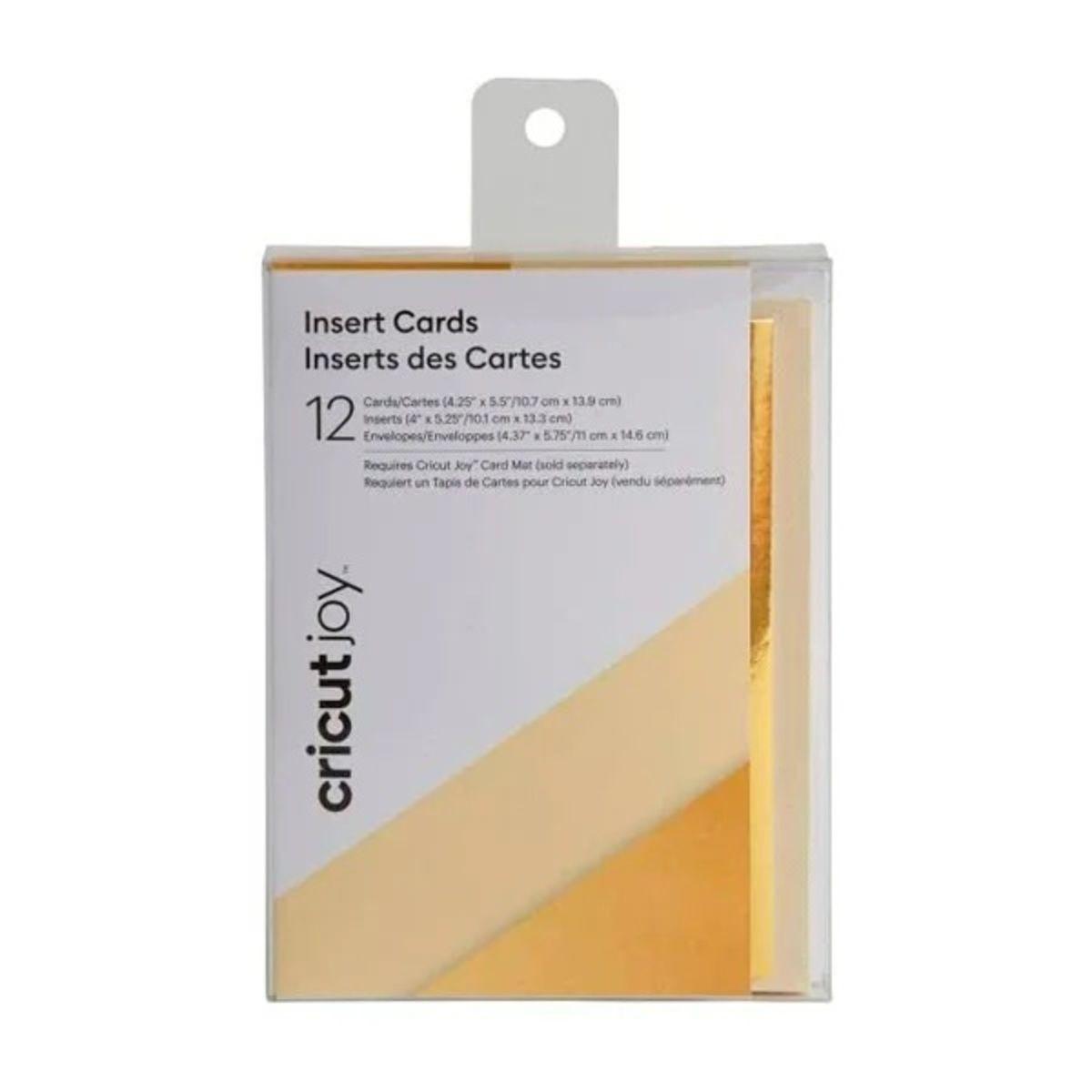 Set 12 Tarjetas A2 12 Sobres 12 Ins Dorado Cricut-0