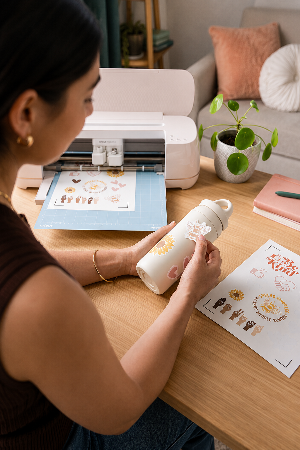 Kit Pro Plotter de Corte Maker 4 Seashell Rosa Namr Cricut-3