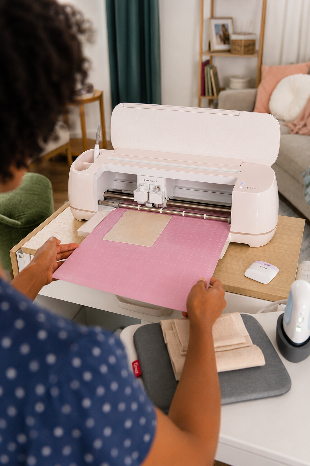 Kit Pro Plotter de Corte Maker 4 Seashell Rosa Namr Cricut-9