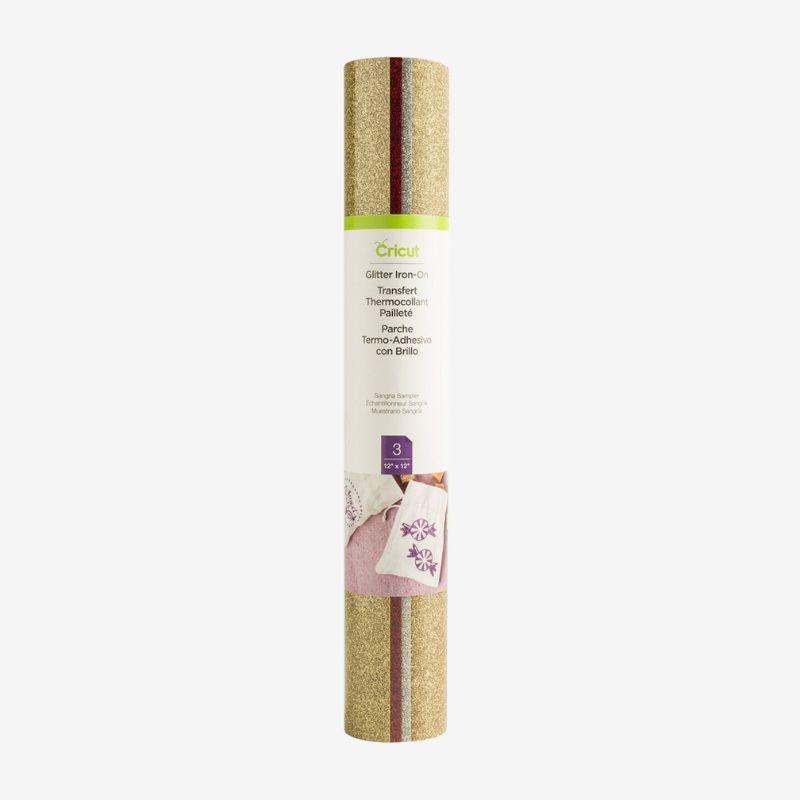 Set Vinilo Textil Glitter 30,5 x 30,5 cm Multicolor Cricut-0