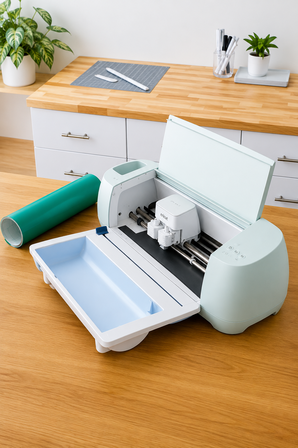 Portarrollos Con Recortadora Integrada Cricut-3