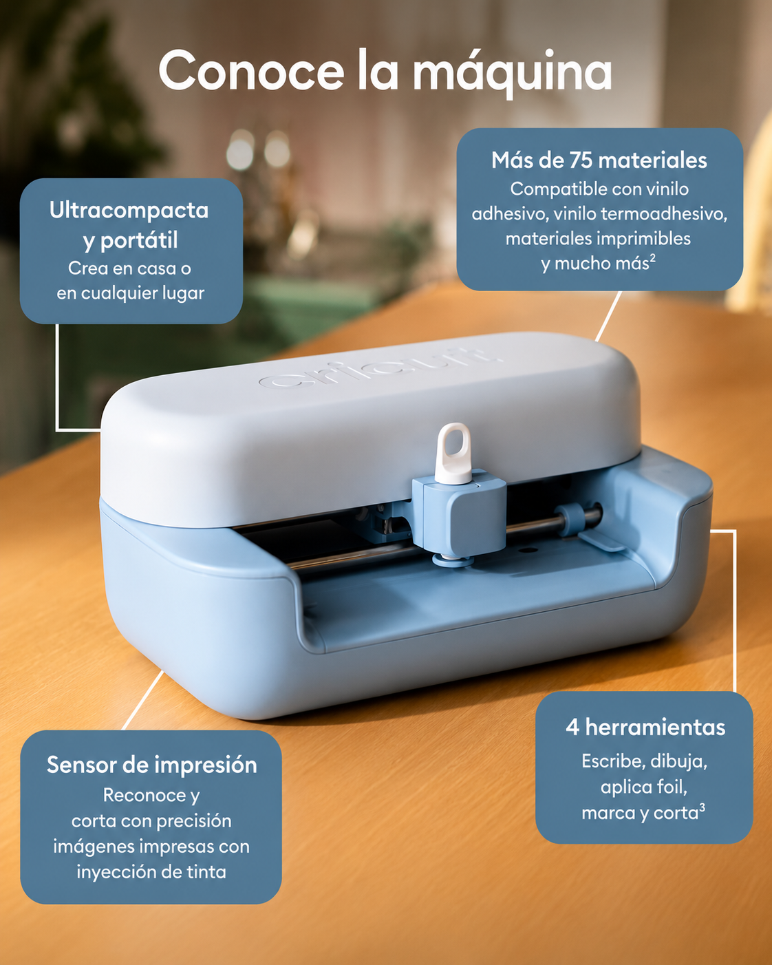 Kit Plotter De Corte Cricut Joy 2 Essential Azul-2