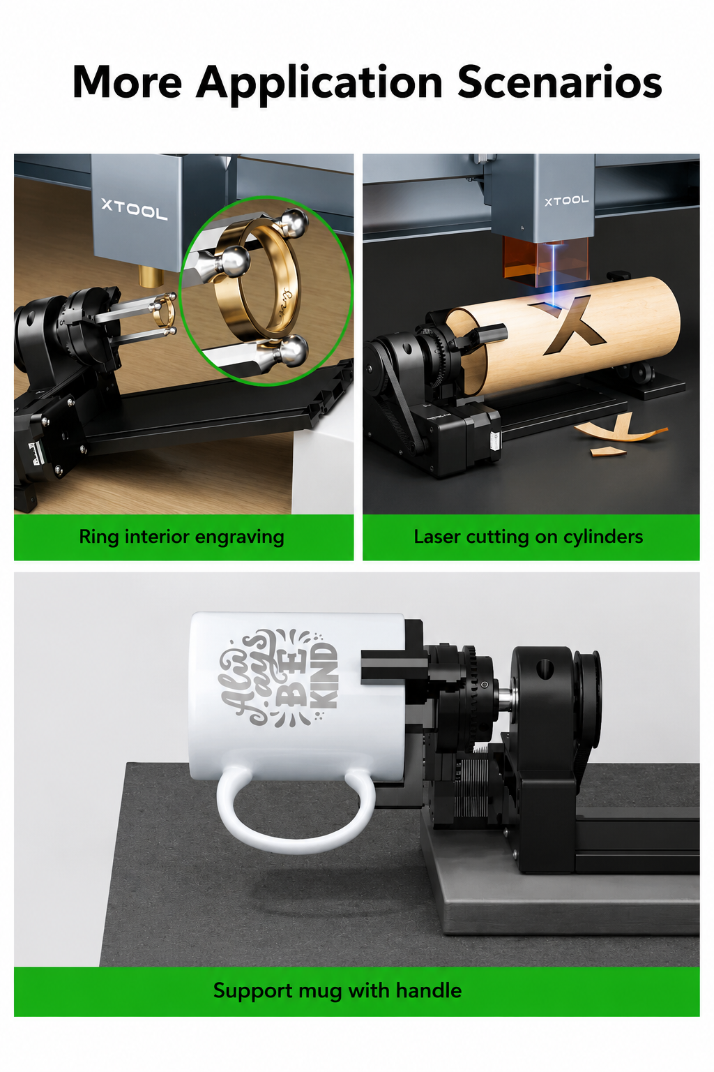 XTOOL Rotary Attachment 2 Pro-D-S-P-F-5