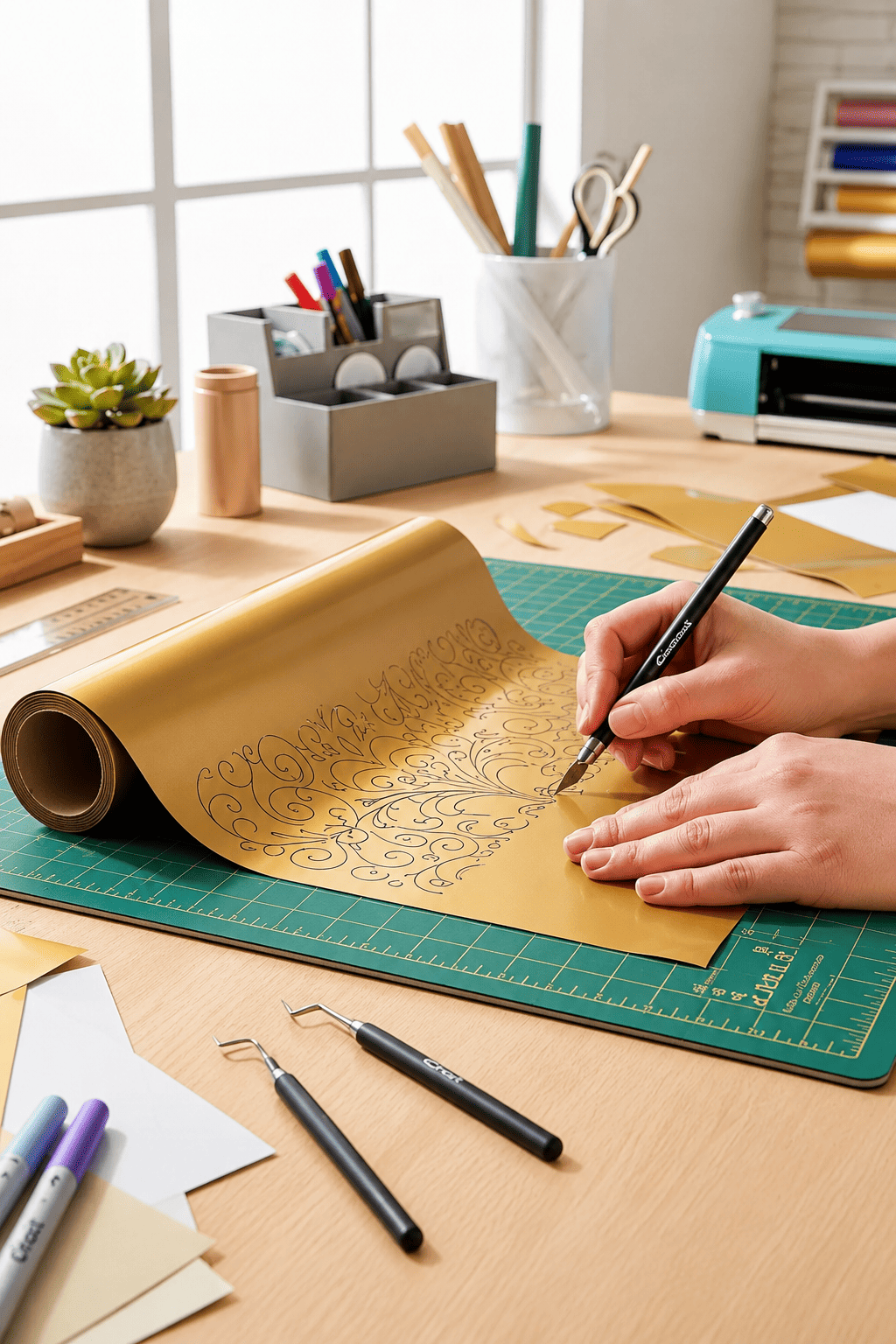 Vinilo Pvp12 x 48 Wm Dorado Cricut-3