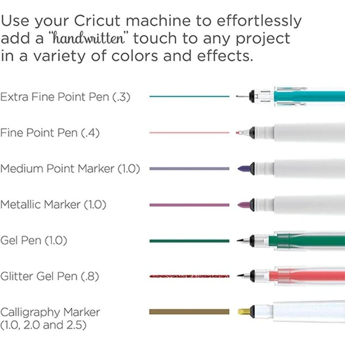 Juego De Bolígrafos Negro 5 Unidades Cricut-2
