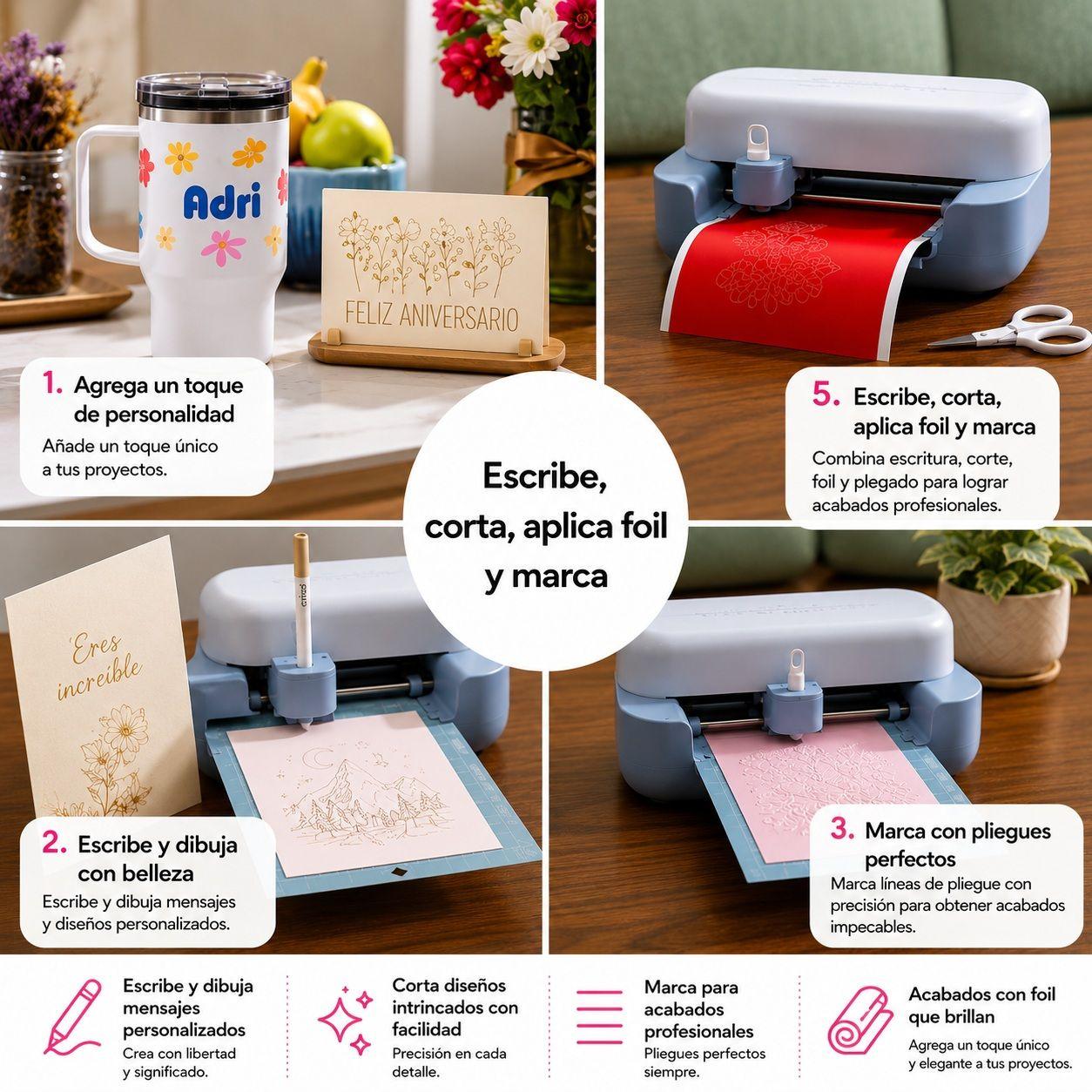 Kit Plotter De Corte Cricut Joy 2 Deluxe Coral-8
